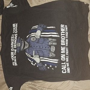 American Apparel Blue Line Flag shirt